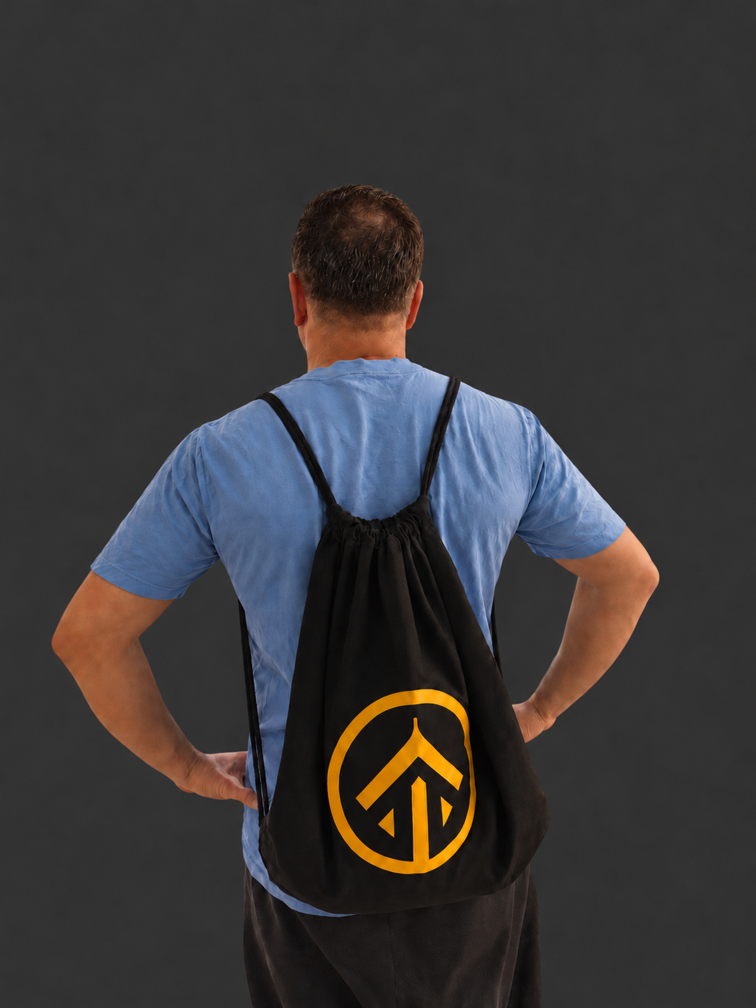 Drawstring Bag — Black
