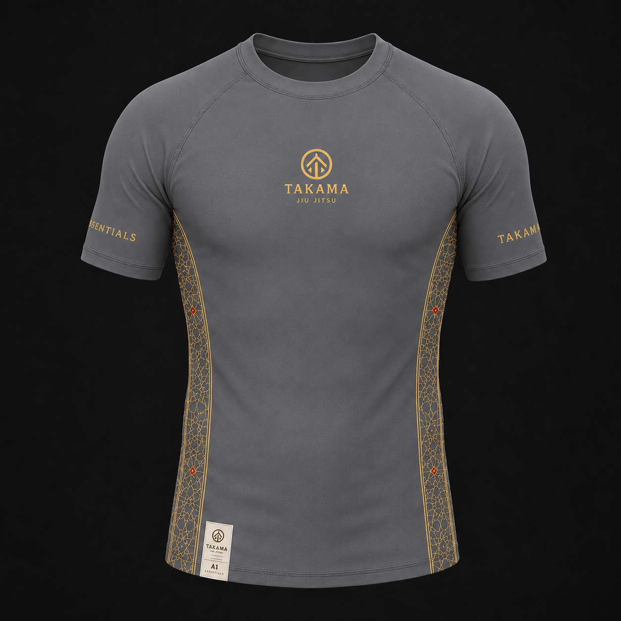Short Sleeve Rash Guard — Grey